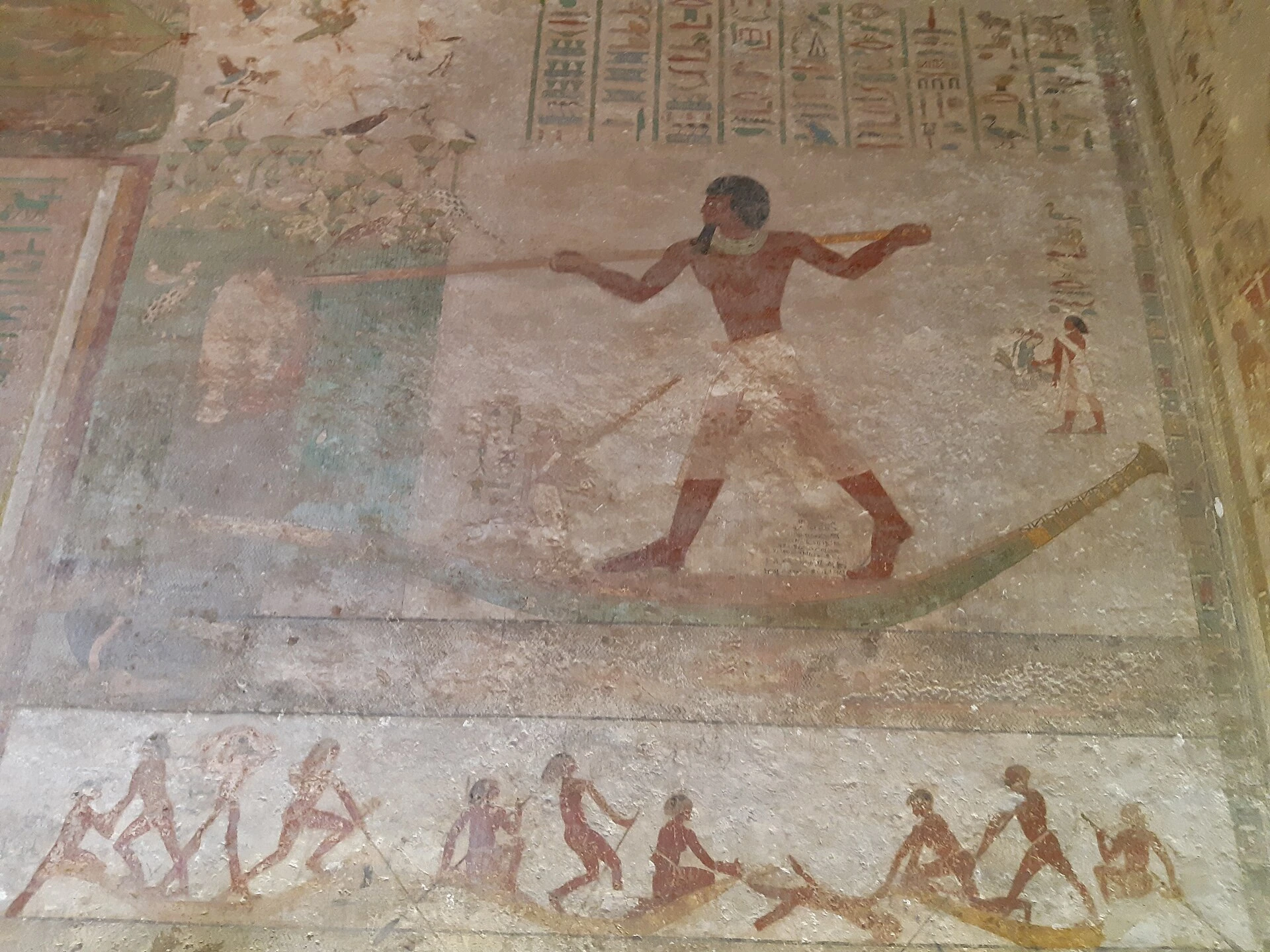 ベニ・ハッサンの墓に残る古代エジプトの壁画